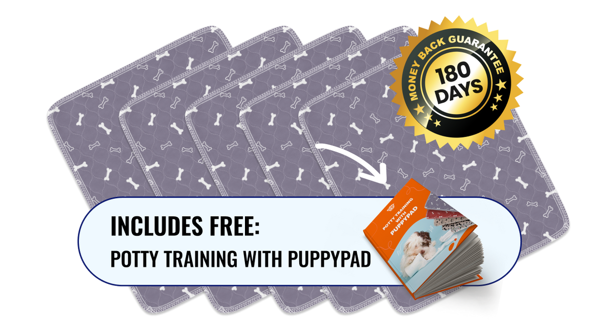 5 Pack PuppyPad™ With Potty Training With PuppyPad eBook